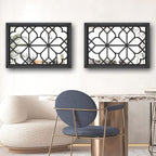 Wocred Set of 2 Rectangular Wall Mirror, Gorgeous Rustic Farmhouse Accent Mirror - Image 3