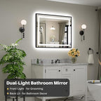 40x32 Inch LED Bathroom Mirror - Image 3