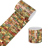 HOMETITUTE Wallpaper Border Peel and Stick Colorful Geometric Texture by HOMETITUTE