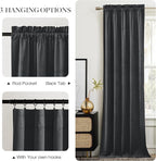 NICETOWN Grey Velvet Curtains 144 inches Long - Image 5