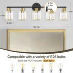 Crystal Bathroom Light Fixtures, Bathroom Lighting Fixtures Over Mirror - Image 2