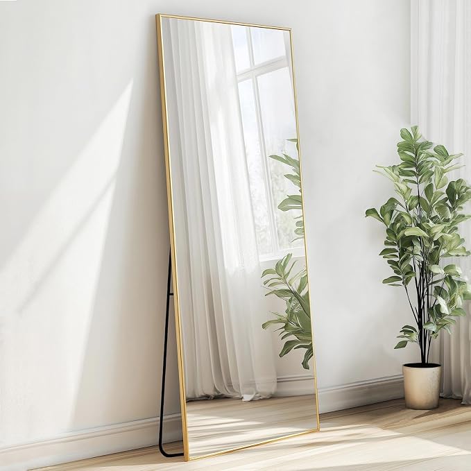 Sunniry Gold Full Length Mirror 56x18 inch, Standing Mirror Full Length by Sunniry