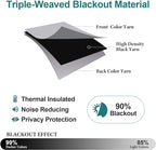ChrisDowa Blackout Curtains 80 Inches Long 2 Panels Set - Image 4