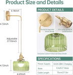 Shenmoyl Battery Operated Wall Sconce - Image 3