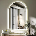 BEAUTYPEAK 40x30 LED Arch Bathroom Mirror by BEAUTYPEAK