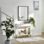 AAZZKANG Black Mirrors for Wall Rectangle Metal Framed Mirror Large 20"x16" - Image 7