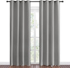 NICETOWN Silver Grey Room Darkening Curtain Panels 86" Long - Image 2
