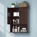 VANIRROR Bathroom Wall Cabinet Expresso Over Toilet Storage by VANIRROR