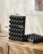 SODOCT 24 Pack 3.2 Inches Extra Thick Pyramid Acoustic Foam Panels, 12 x 12 - Image 2