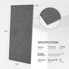 Olanglab Acoustic Wall Panels 10 Pack, 48 x 24 per Acoustic Panels Sound - Image 2