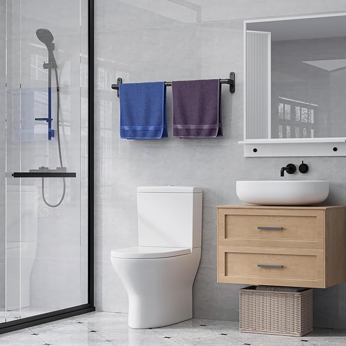 Powools Matte Black Towel Rack for Bathroom - Image 8
