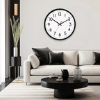HZDHCLH Wall Clock Black, Silent Wall Clocks Battery Operated 12 Inch Modern - Image 6