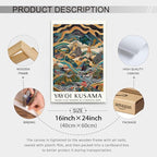 Yayoi Kusama Framed Wall Art Vintage Japanese Poster 16X24 in Abstract Buddha - Image 2