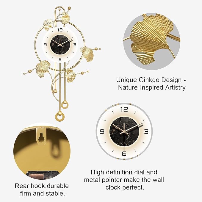 Wall Clock, Large Modern Wall Clock - Image 3