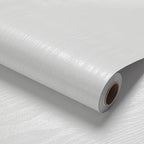 White Wood Wallpaper PVC, 17.5x100 Inch Self-Adhesive Wallpaper, Waterproof by LOVADA