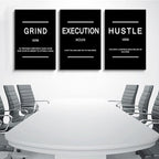 Framed Canvas Wall Art Success Quote, Office Wall Art, Positive Motivational - Image 2