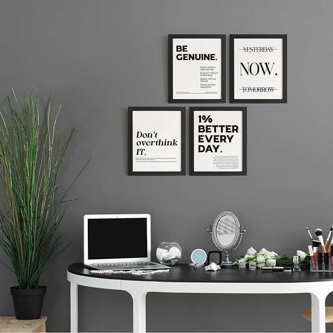 DSHFG Motivational Pictures Office Wall Decor Prints Set of 4, Inspirational - Image 4
