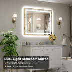 44x36 Inch LED Bathroom Mirror - Image 3