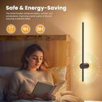 NIORSUN 24 Inch Battery Operated Wall Sconce Set of 2, 10 Colors Dimmable - Image 7