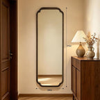 WallBeyond Full Length Mirror Wall Mounted 71"x24", Rustic Wooden Frame Floor - Image 2