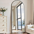 Rowjut Floor Mirror Arched Full Length Mirrors, Mirror Full Length Standing by Rowjut