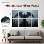 Art Acoustic Panels Tiles Decorative Room Sound Proof Foam Absorbing Panels - Image 2
