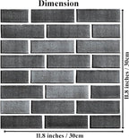 3D Wall Panels Peel and Stick, 3D Brick Wallpaper Peel and Stick, 10 Pack - Image 2