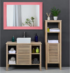 AAZZKANG Rectangle Mirror with Wood Frame Modern Farmhouse Wall Mirrors Decor - Image 6