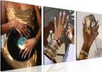 Black Girl Wall Art Set of 3 by YFvrPtYourFavoritePainting
