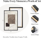 Framed Neutral Abstract Wall Art - Image 6