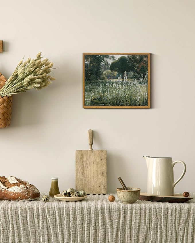 InSimSea Framed Canvas Wall Art Vintage Decor, Landscape Wall Art, Wall Art - Image 3