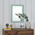 AAZZKANG Wood Framed Mirror Rectangle Modern Farmhouse Wall Mirrors Decor - Image 3