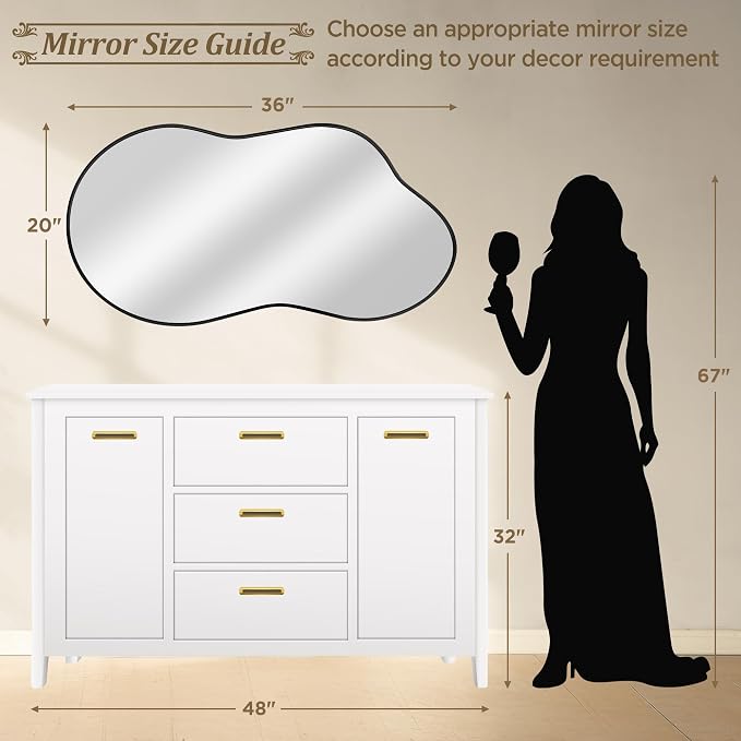 Dorlicecass Irregular Wall Mirror - Image 4