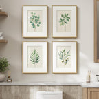 Framed Sage Green Botanical Wall Art by Cuspin