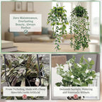 3 Pack Fake Plants with 6 Butterflies - Image 9