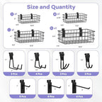 SMARTSTANDARD 30PCS Slatwall Accessories, Includes 4PCS Wall Baskets and 26PCS - Image 5