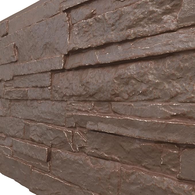 EverStone Acadia Ledge Faux Stone Panel, Autumn Bronze Color - Image 7