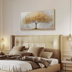 Large Framed Tree of Life Gold Wall Art, Large Canvas Prints Paintings Artwork - Image 3