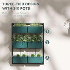 Outsunny 3-Tier Wall Planter - Image 4