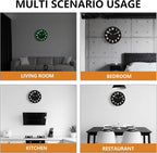 Glow in The Dark Wall Clock, Large Easy Read Numbers Tempered Glass Night Light - Image 9
