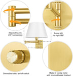 TRLIFE Remote Control Dimmable Wall Sconce, Adjustable Color Temperature - Image 5