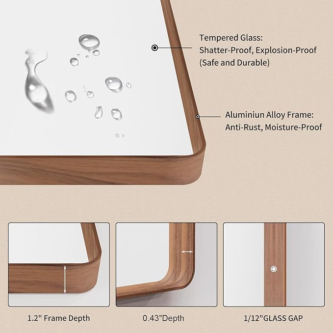 LOAAO 60X30 Inch Bathroom Mirror - Image 5