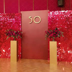 COKAOBE Red Shimmer Wall Backdrop, Photo Backdrops - Image 9