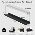 Love-KANKEI 36 Inch Long Floating Shelves Wall Mounted Set of 2, Large Wood - Image 3