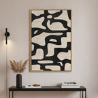 Framed Neutral Abstract Wall Art, Large Modern Canvas Prints Paintings Artwork - Image 4