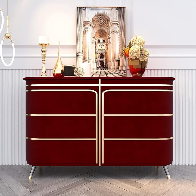 VEELIKE Dark Red Velvet Fabric Wallpaper Self Adhesive Soft Felt Drawer Liners - Image 4