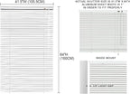 YIIBAII Mini Blinds Suitable for 42" W x 64" H Windows 1" Aluminum Horizontal - Image 5