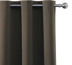 LEMOMO Chocolate Brown Blackout Curtains 40 x 63 Inch Length/Set of 2 Curtain - Image 6