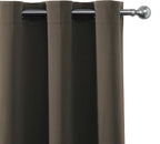 LEMOMO Blackout Curtains 66 x 95 inch/Chocolate Brown Curtains Set of 2 - Image 6