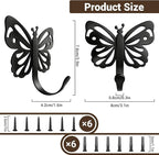 Midukit Butterfly Design Wall Hooks - Image 2